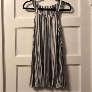 Final Price! Torrid Blue and white gauze tank - 3x